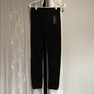 NWT Black fleece lined leggings